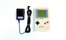 動作品・難アリ★Nintendo／任天堂 初代 GAMEBOY「DMG-01」 ゲームボーイ本体＋専用アダプター まとめてセット レトロゲーム MADE IN JAPAN_画像1