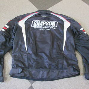 SIMPSON フルメッシュ 2WAY ライダースジャケット 3L 半袖 シンプソン ライディング バイクウェア ジャンパー アウター 単車の画像2