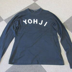 Y-3 ヨウジヤマモト L/S カットソー M 黒 フロッキー Yohji yamamoto adidas ワイスリー FJ0325 長袖 Tシャツ ロンTの画像1