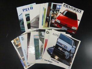 ◇Y233/外車 カタログ まとめ 計26点セット/OPEL/VECTRA/Golf/ASTRA/VOLVO/PEUGE/旧車カタログ/1円～