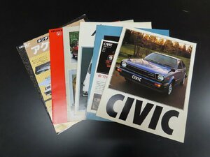 *Y214/HONDA catalog summarize total 8 point set / Honda /ACCORD/CIVIC/CITY/ Accord / Civic / City / old car catalog /1 jpy ~