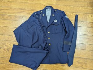 ○M810/国鉄公安制服　鉄道公安職員/上下セット　昭和43年 細1号形/細1号形　検）日本国有鉄道/鉄道グッズ/公安/1円～