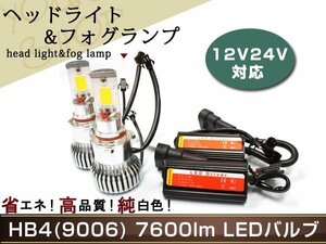 ノア後期 AZR60系 LEDキット HB4 フォグランプ 7600lm