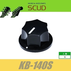 SCUD KB-140S　JB/MGタイプ　ポットノブ　ミリ　Sサイズ　プッシュマウント　ブラック　スカッド