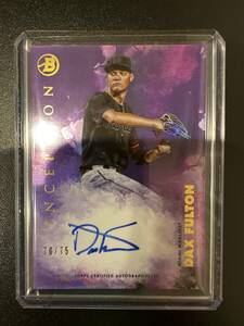 2021 BOWMAN INCEPTION Dax Fulton マイアミ・マーリンズ MIA 70/75 Base Prospect Autograph Card