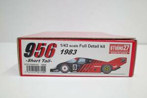 PJ34A◆現状品 ST27-FD43012C 1/43 スタジオ27 ポルシェ Porsche 956 Short Tail ショートテール ADVAN 1983 アドバン Full Detail kit