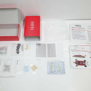 PJ40A◆現状品 MFH 1/43 K-766 フェラーリ Ferrari 126C2 Ver.B 1982 Rd.3 US West GP Multi-material kit モデルファクトリーヒロ 未組立の画像2