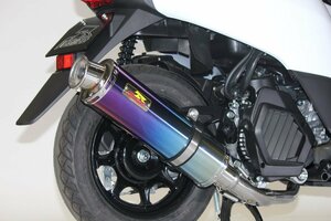 Realize ジョグ JOG バイクマフラー 2BH-AY01 22Racing チタン マフラー チタンブルーカラー バイク用品 バイク用 カスタム V-359-009-01