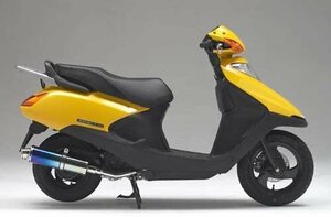 Realize スペイシー100 バイクマフラー BC-JF13 2003年～2007年モデル対応 22Racing チタン マフラー ブルーカラー V-307-009-01