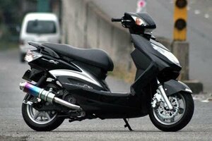 Realize シグナスX バイクマフラー 台湾5期 LPRSE461 RKRSE462 SE465 O2センサー対応 22Racing チタン マフラー バイク用 V-315-009-01