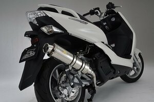 Realize マジェスティS バイクマフラー JBK-SG28J 2BK-SG52J 2014年～2020年モデル対応 22Racing ステンレス シルバー V-334-009-00