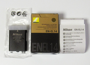 Nikon lithium ion rechargeable battery EN-EL14 Nikon original battery 