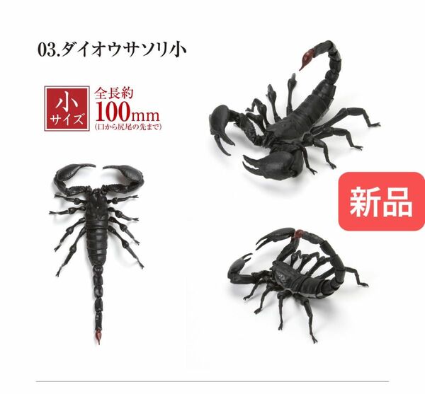 【新品】　ダイオウサソリ（小）　いきもの大図鑑サソリ　バンダイ　生き物　昆虫　フィギュア　ガチャ