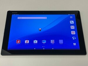 docomo Sony Ericsson Xperia Z4 Tablet SO-05G Black SIMロック解除済み