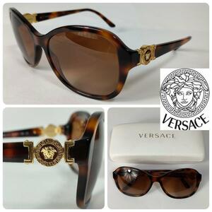 [ превосходный товар ][ люкс ] VERSACE Versace панцирь черепахи style × Gold mete.-sa Icon солнцезащитные очки 