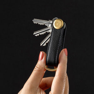 Orbitkey Key Organiser / Black Gold オービットキー キーオーガナイザー キーホルダー サフィアノレザー カギ 鍵 