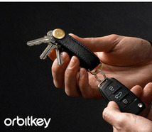 Orbitkey Key Organiser / Black Gold オービットキー キーオーガナイザー キーホルダー サフィアノレザー カギ 鍵 _画像2