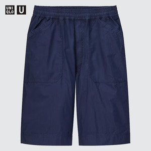 UNIQLO U ワイド フィット イージー ショーツ / M サイズ NAVY UNIQLO ユニクロ ハーフパンツ ショートパンツ ショーツ パンツ