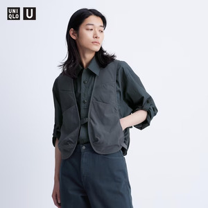 UNIQLO U ユーティリティ ベスト / XL サイズ Dark Gray UNIQLO ユニクロ ベスト ジャケット