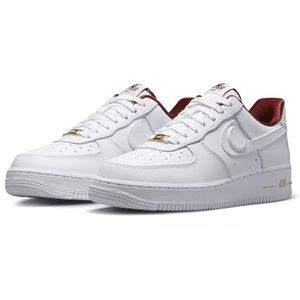 ☆NIKE WMNS AIR FORCE 1 '07 SE 白/白/濃赤/金 29.0cm ナイキ ウィメンズ エア フォース 1 '07 SE DV7584-100