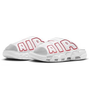 ☆NIKE AIR MORE UPTEMPO SLIDE 白/赤 27.0cm ナイキ エア モアアップテンポ スライド FD9883-100