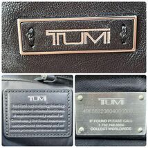 トゥミ TUMI ロゴ レザー ハンド トート バッグ シルバー金具 ブラック_画像10