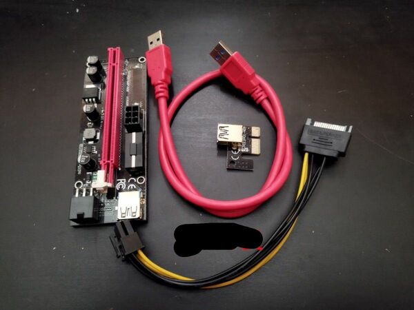 USB3.0 PCI-E Express 1x -16x 拡張ライザーカード