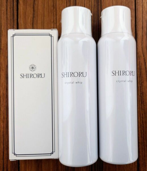 SHIRORU クリスタルホイップ 高濃度炭酸泡洗顔２本☆VCホワイトゲル（ジェル美容液）シロル