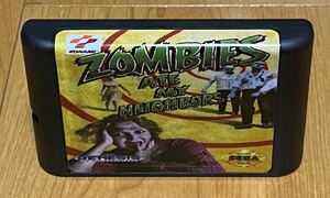 Genesis Zombies Ate My Neighbors 箱説なし カセットのみ 国内未発売 検 : ジェネシス メガドライブ MD 北米版