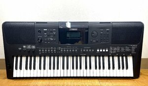 ★YAMAHA ヤマハ ポータブルキーボード PSR-E463 61鍵盤 758音色 音楽制作 サンプリング 20年製 動作確認済 中古★003936