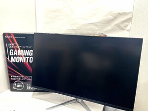 ★EAST イースト ゲーミングモニター EA-GM27FA-BK 27V型 180Hz 1920×1080 HDMI DP VESA規格対応 中古★003889