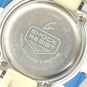 ★CASIO カシオ G-SHOCK G-ショック GLS-5500P デジタル 腕時計 ホワイト 不動品 ジャンク★003994の画像7