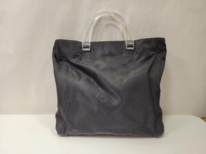 ★PRADA　プラダ　ハンドバッグ　B8167　テスートナイロン　プラスチック　NERO　ブラック系　中古★003806