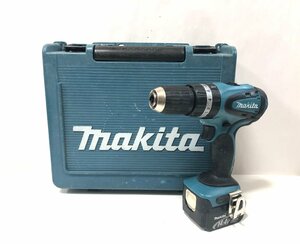 ★makita マキタ 充電式 ドライバドリル HP440D 14.4V バッテリー×2個 充電器 ケース付き 動作確認済 現状品★003887