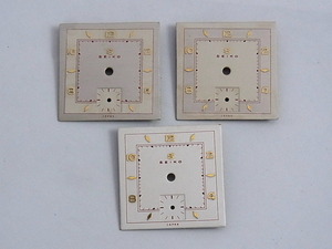 Sセイコースモセコ角型の文字板３枚　６０