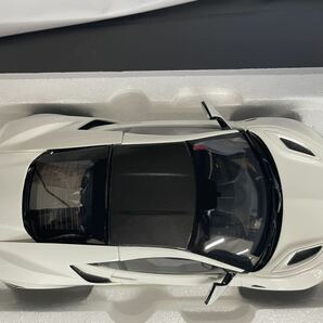 京商 samurai ミニカー HONDA NSX ホワイト セダン 1/18 の画像6