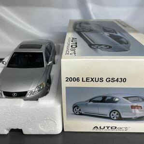 オートアート 1/18 2006 LEXUS GS 430 シルバー ミニカー の画像1