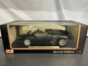 Maisto minicar 1/18 Special Edition Lamborghini Murcielago Roadster Lamborghini black black 