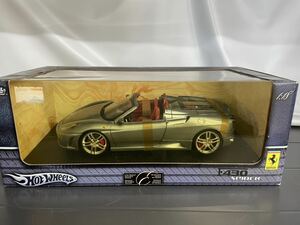 京商　ミニカー 1/18 フェラーリ　F430 SPIDER グレーシルバー　オープンカー