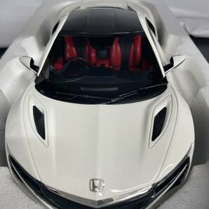 京商 samurai ミニカー HONDA NSX ホワイト セダン 1/18 の画像2