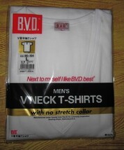 [未使用]B.V.D. MEN'S GOLD UNDERWEAR　V首半袖Tシャツ、COOLBIZ 深V首半袖Tシャツ　メンズサイズL 各2枚　4枚セット_画像2