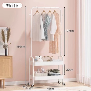  hanger rack strong with casters . slim pipe hanger steel rack interior dried storage attaching basket Wagon basket white 