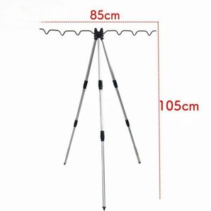 アルミ三脚 竿受け 竿置き 竿掛け 投げ釣り 竿スタンド ホルダー１５の画像2
