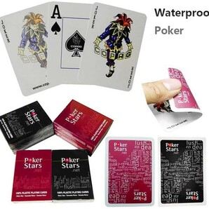 プラスチックトランプ コパッグ COPAG ポーカー Poker Stars 2個セットの画像3