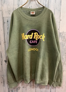 アメリカ製ビンテージHARDROCK CAFEハードロックカフェLONDONロンドンスウェットXL