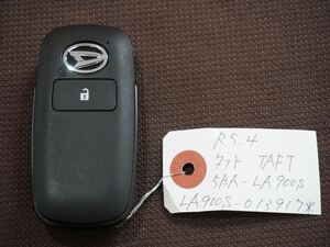 * Daihatsu оригинальный "умный" ключ * TAFT жесткий to(5BA-LA900S) 2 кнопка . мир 5 год 4 месяц регистрация дистанционный ключ дистанционный ключ 