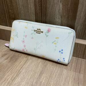 COACH コーチ 小物 財布 長財布 レディース ブランド ファッション アイテム ラウンドファスナー 花柄 人気 可愛い おしゃれ