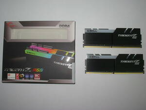 G.SKILL TRIDENT Z RGB DDR4-2666 PC4-21300 F4-2666C18D-16GTZR 8GB２枚 中古 動作確認 1送料無料