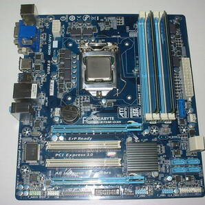 GIGABYTE B75M-D3H i3 2100 DDR3 PC3-12800 8GB2枚16GB 付属品欠品有 電源 CPUクーラー付 動作確認 ジャンク 送料無料の画像2