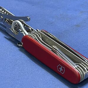 VICTORINOX OFFICIER SUISSE『 ビクトリノックス マルチツールナイフ 』ヴィクトリノックス スイスチャンプ レッド ミニドライバー付の画像10